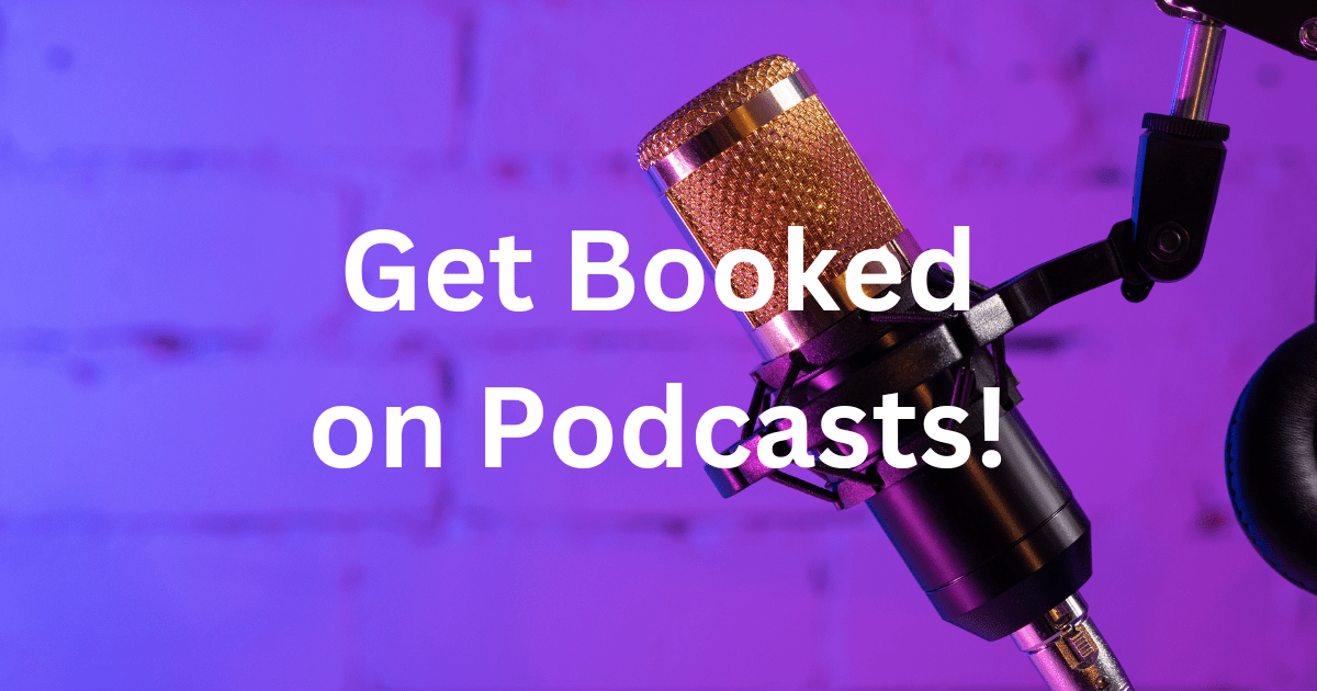authors get booked on podcasts