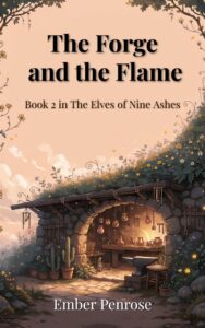 Book Cover: The Forge and the Flame (The Elves of Nine Ashes (Cozy Fantasy) Book 2)