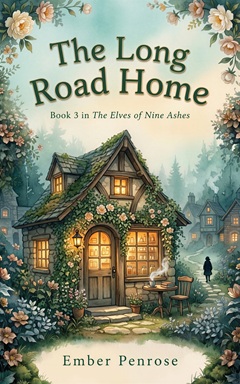 Book Cover: The Long Road Home (The Elves of Nine Ashes (Cozy Fantasy) Book 3)